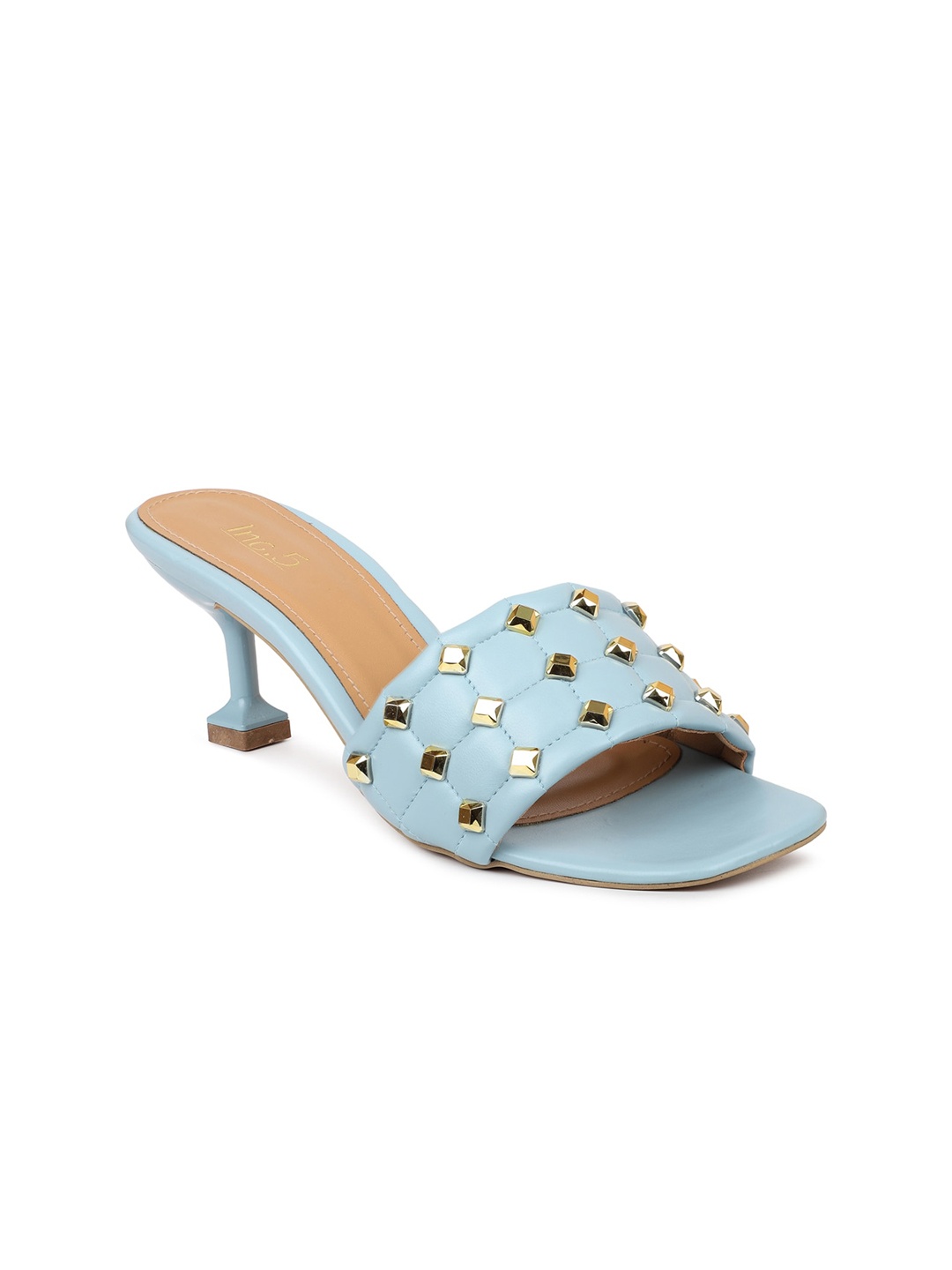 

Inc 5 Blue Embellished Party Kitten Heels
