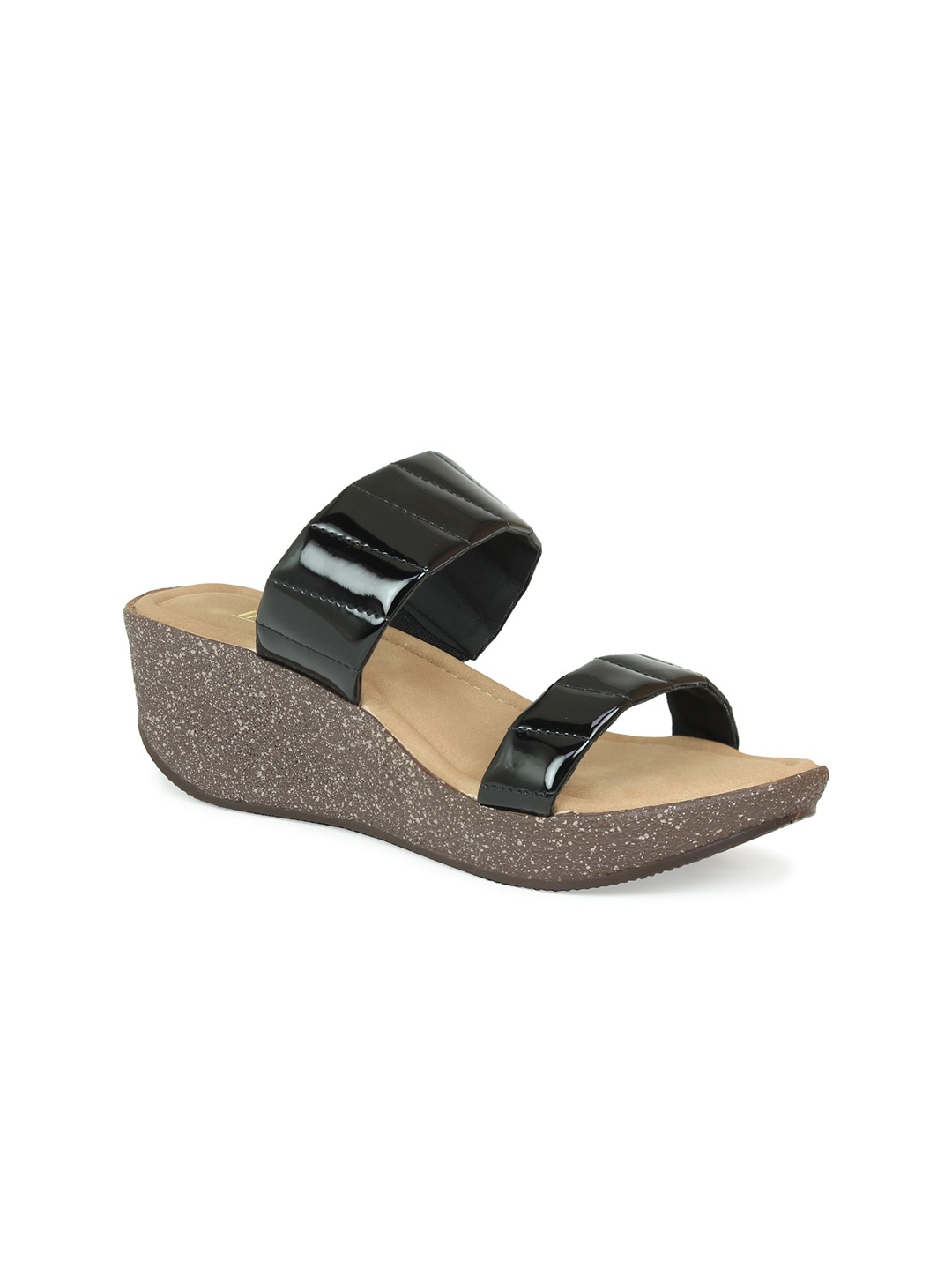 

Inc 5 Black Suede Flatform Sandals
