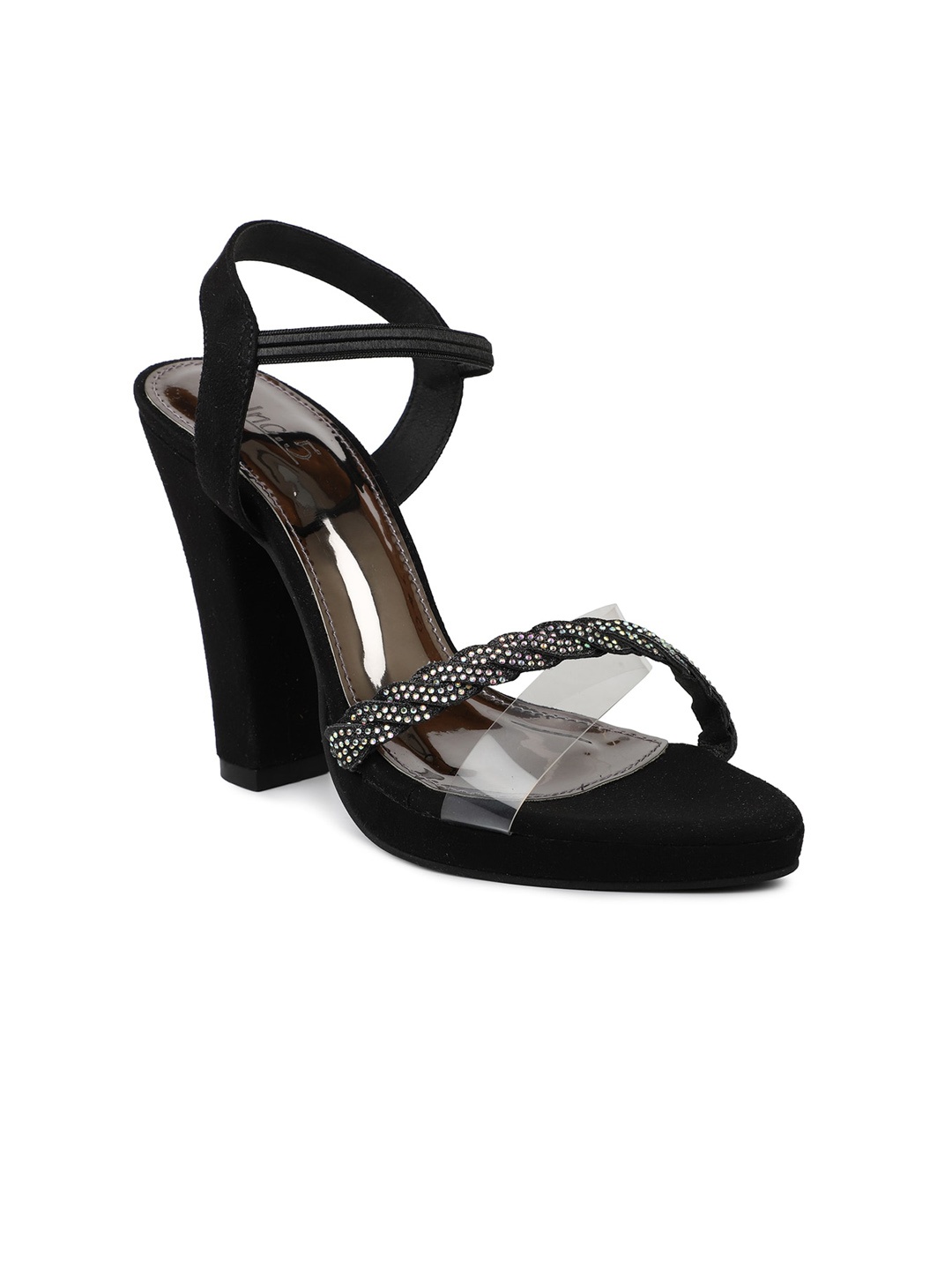 

Inc 5 Women Black Party High-Top Block Heels