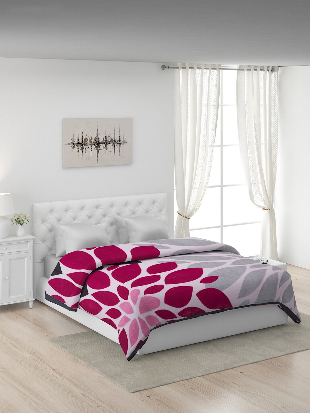 

Monte Carlo Pink & Grey Floral Heavy Winter Double Bed Blanket