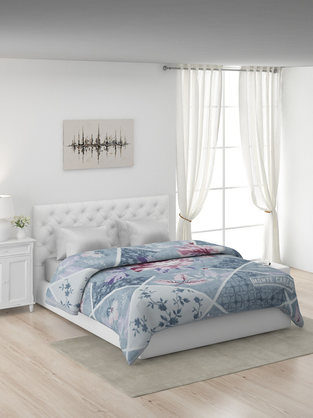 

Monte Carlo Blue & White Floral Heavy Winter Double Bed Blanket