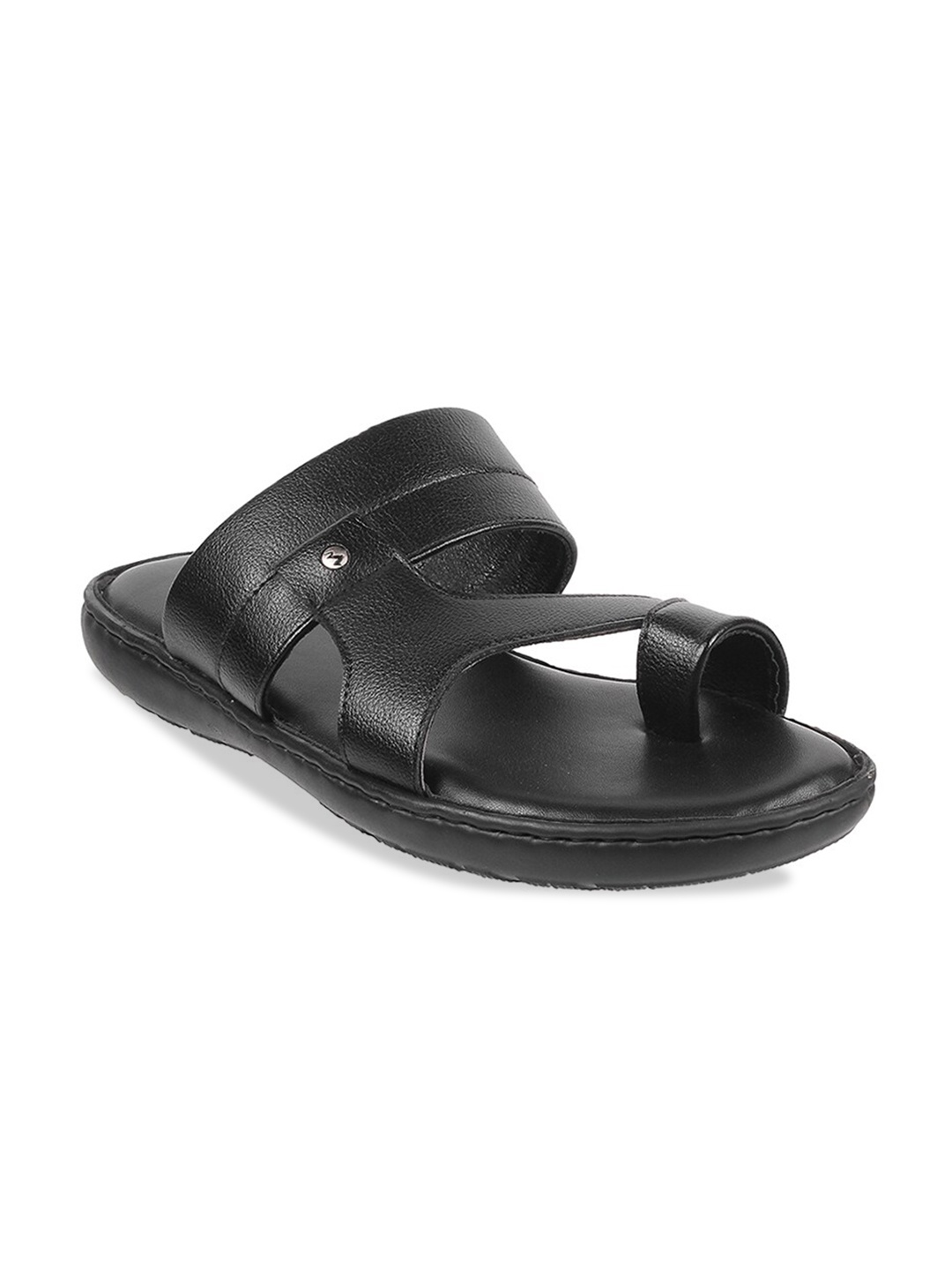 

Metro Women Black Leather Comfort Sandals