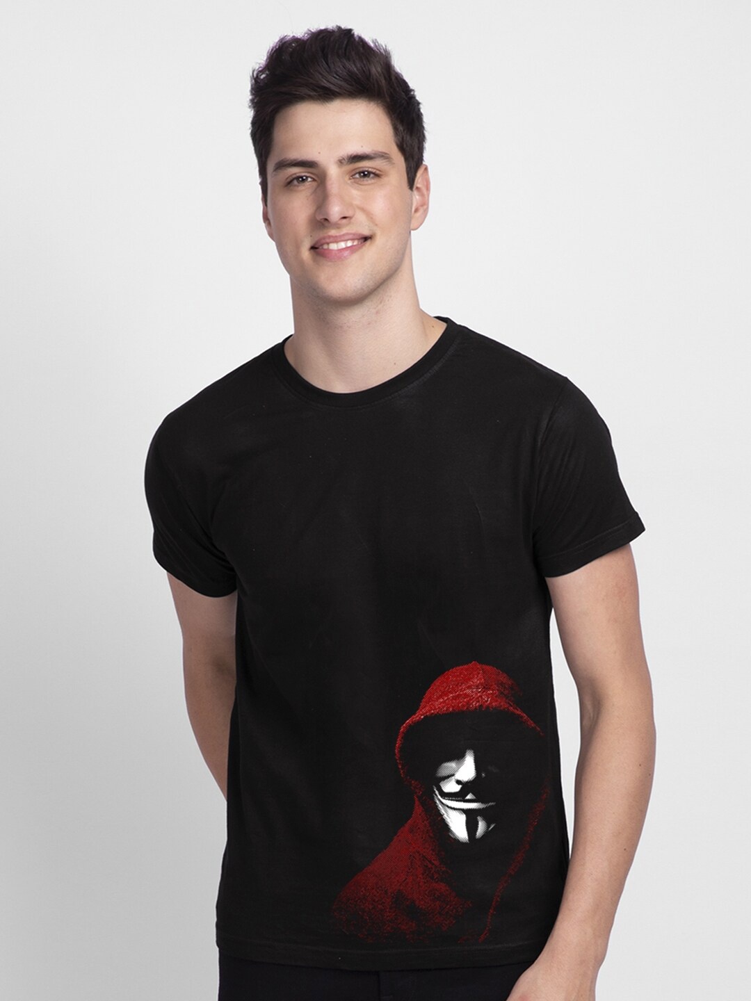 

Bewakoof Men Black Money Heist Printed T-shirt