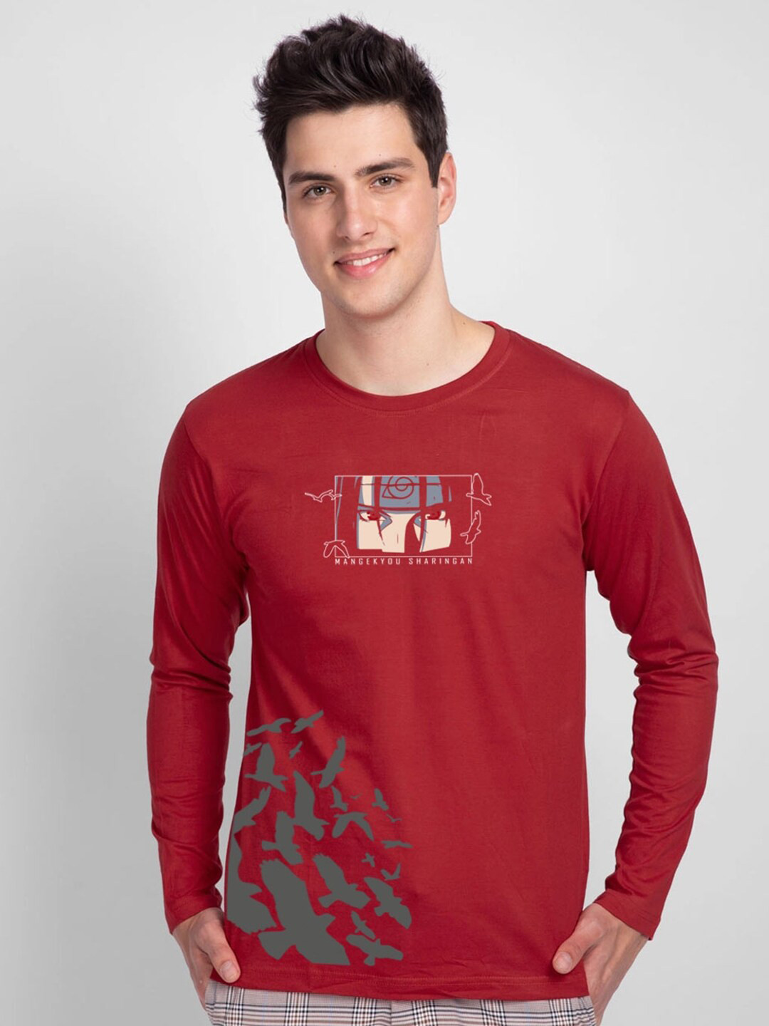 

Bewakoof Men Red Printed T-shirt