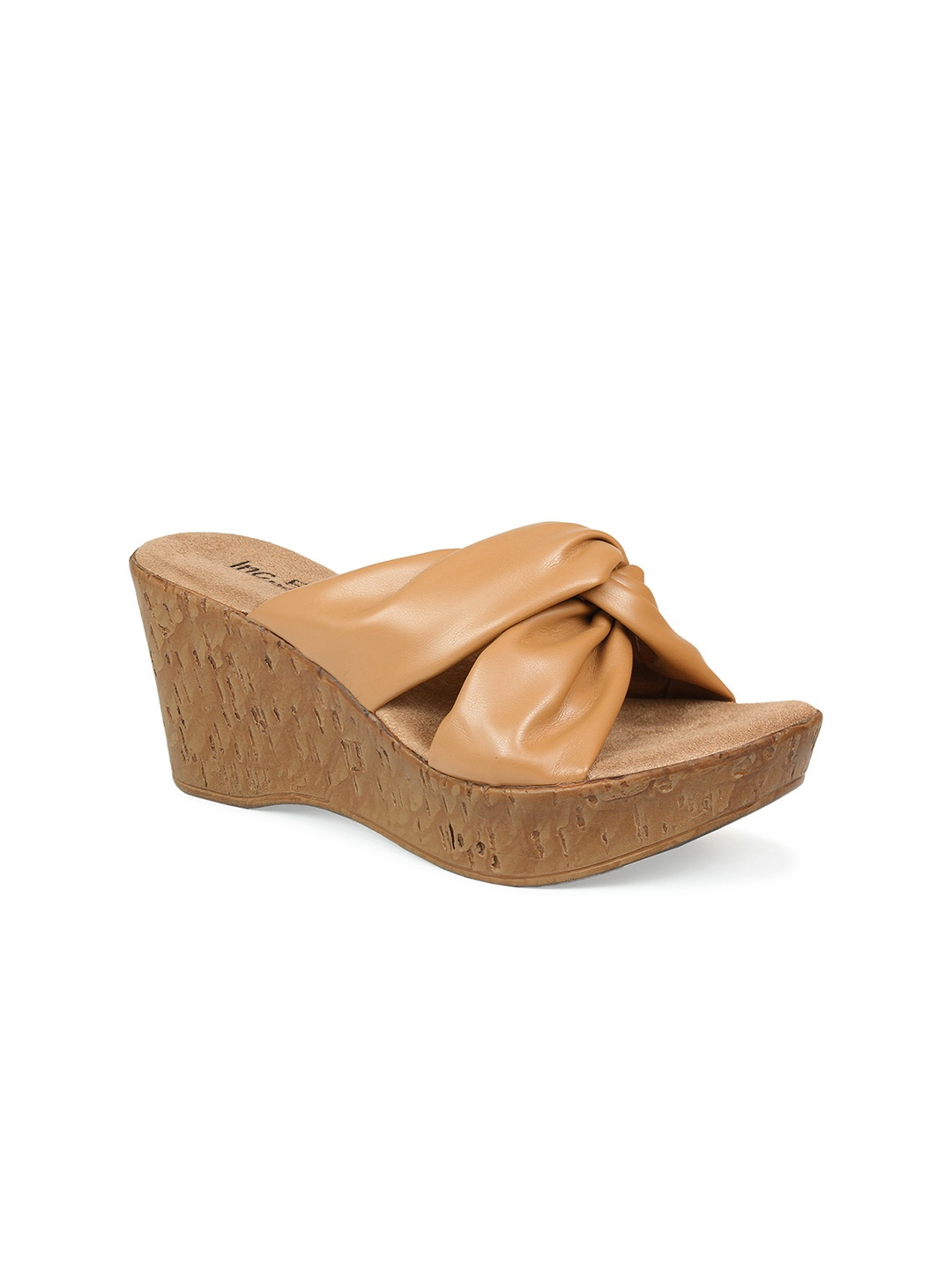 

Inc 5 Beige Open-Toe Wedge Heels