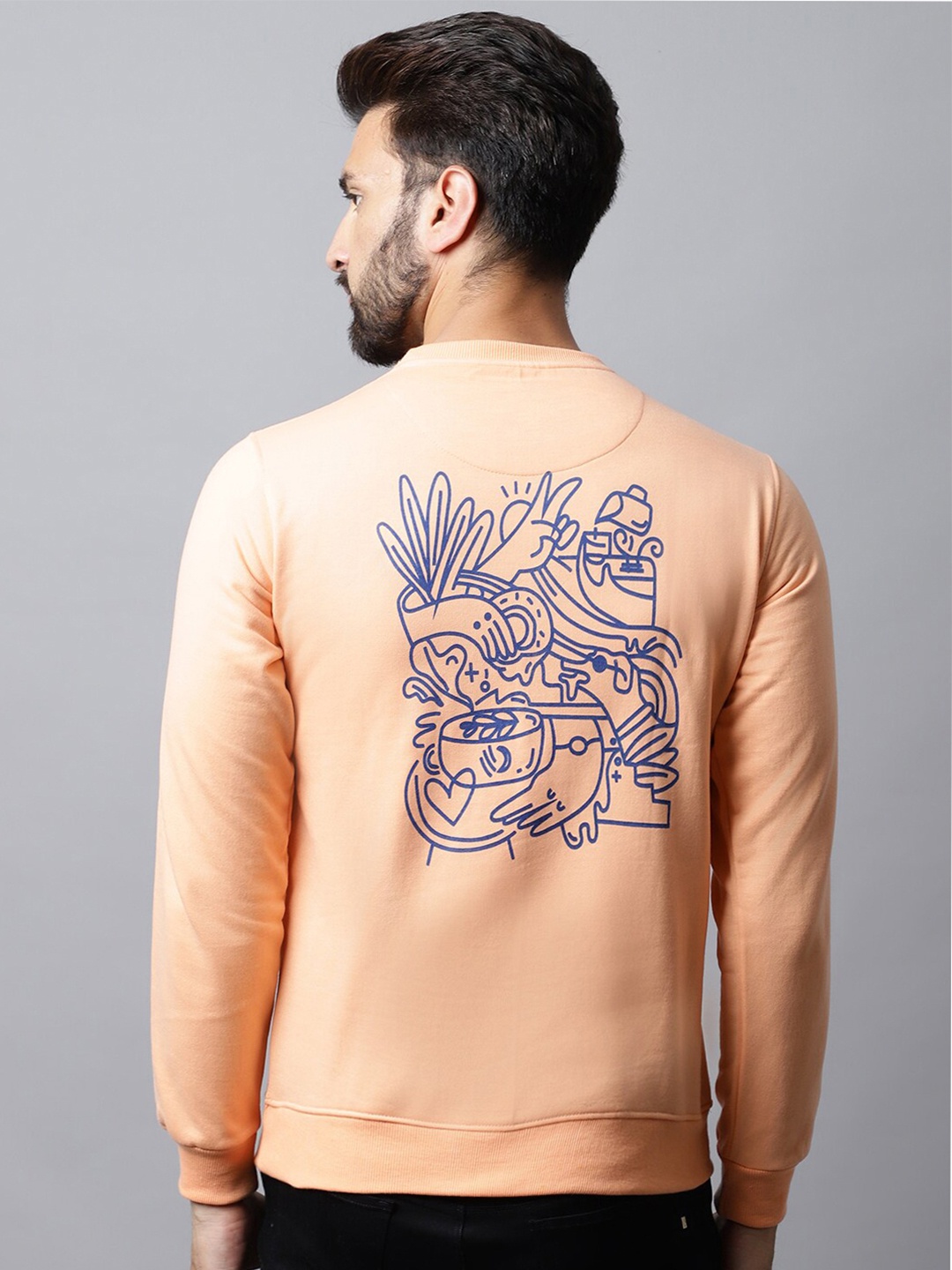 

Obaan Men Sweatshirt, Orange