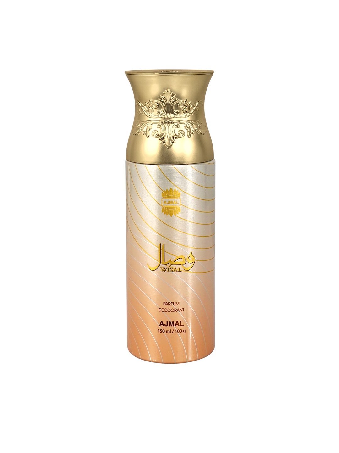 

Ajmal Women Wisal Deodorant - 150 ml, Gold