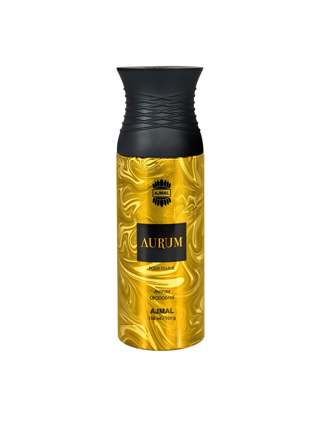 

Ajmal Women Aurum Pour Femme Deodorant - 150 ml, Gold