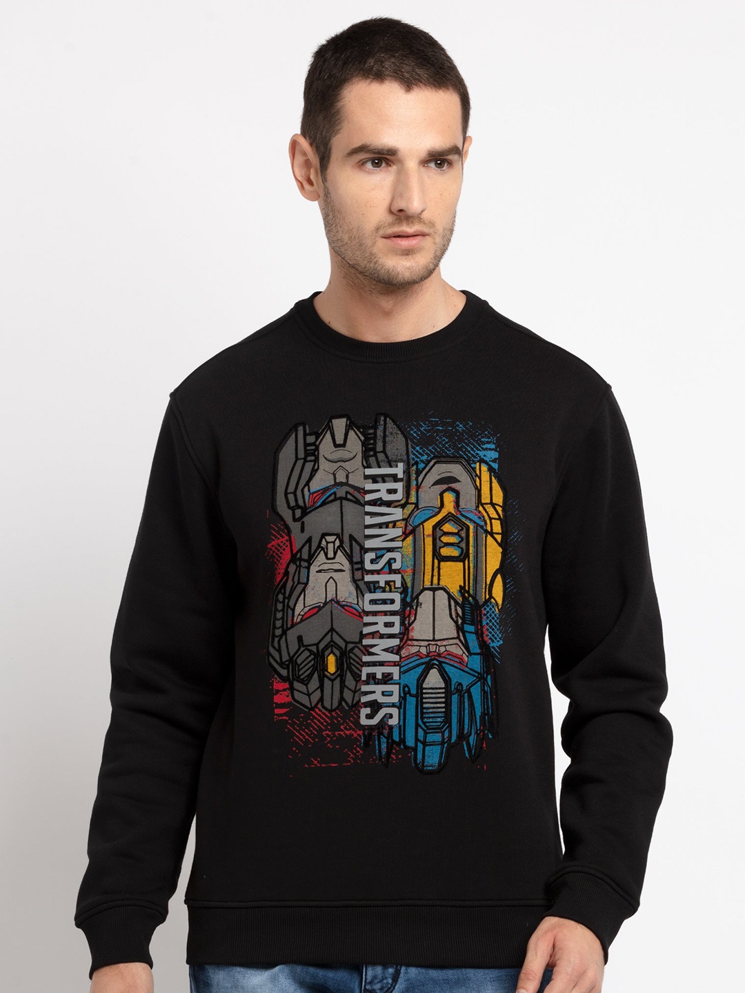 

Status Quo Men Printed Sweatshirt, Black