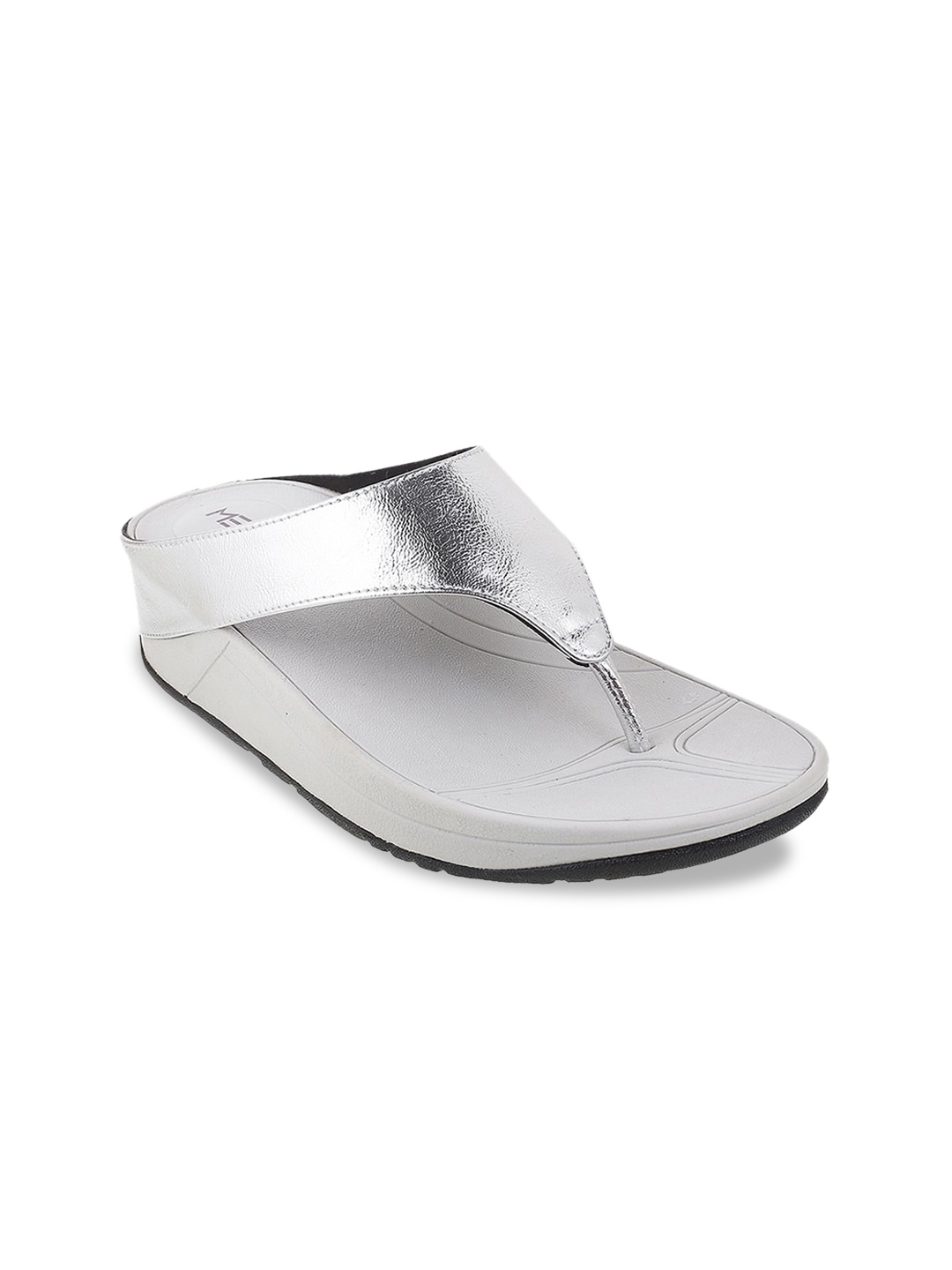 

Metro Women Open Toe Flats, Silver