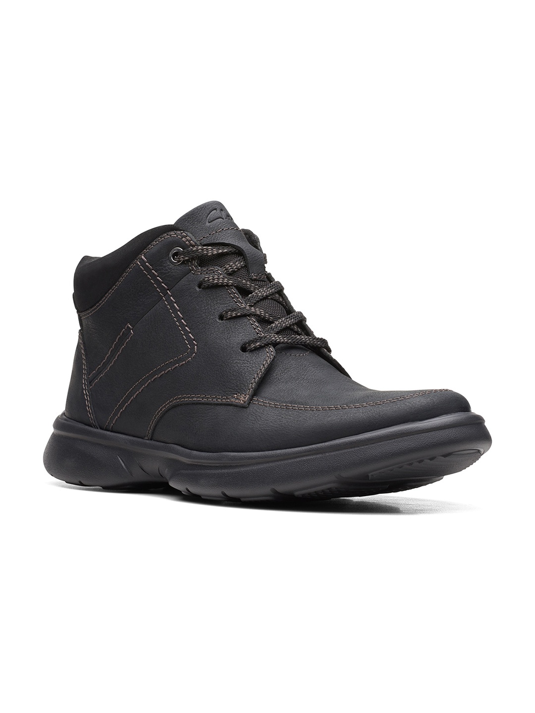 

Clarks Men Black Solid Regular Boots