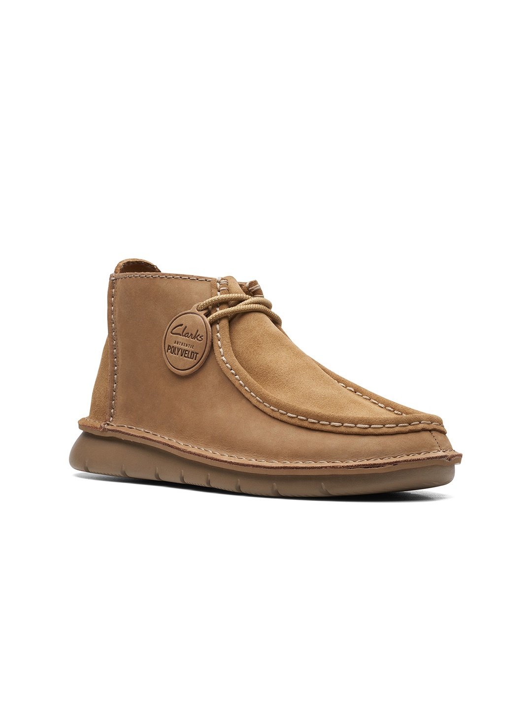 

Clarks Men Brown Solid Regular Boots