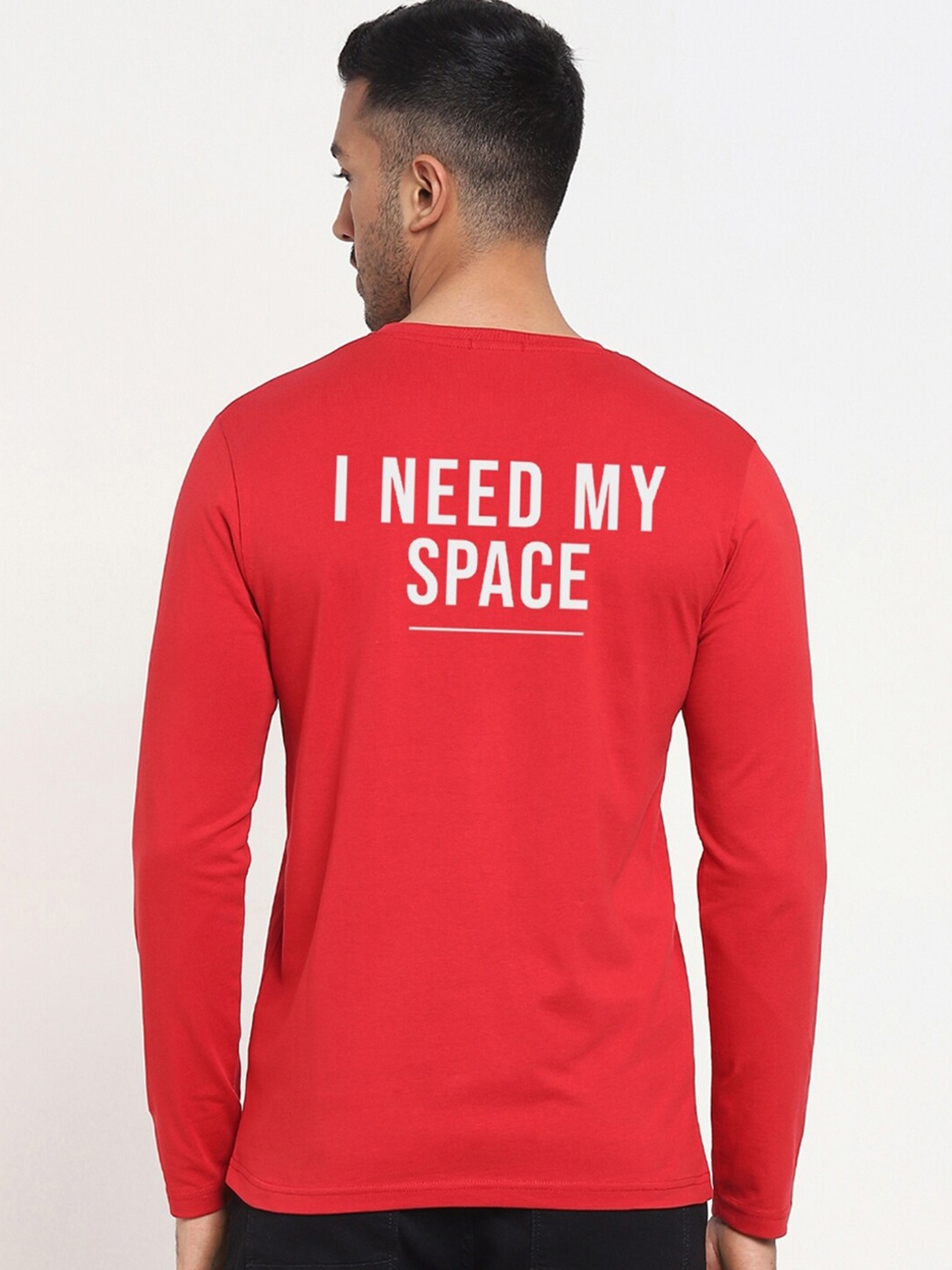 Bewakoof Men Red Typography Printed T-shirt