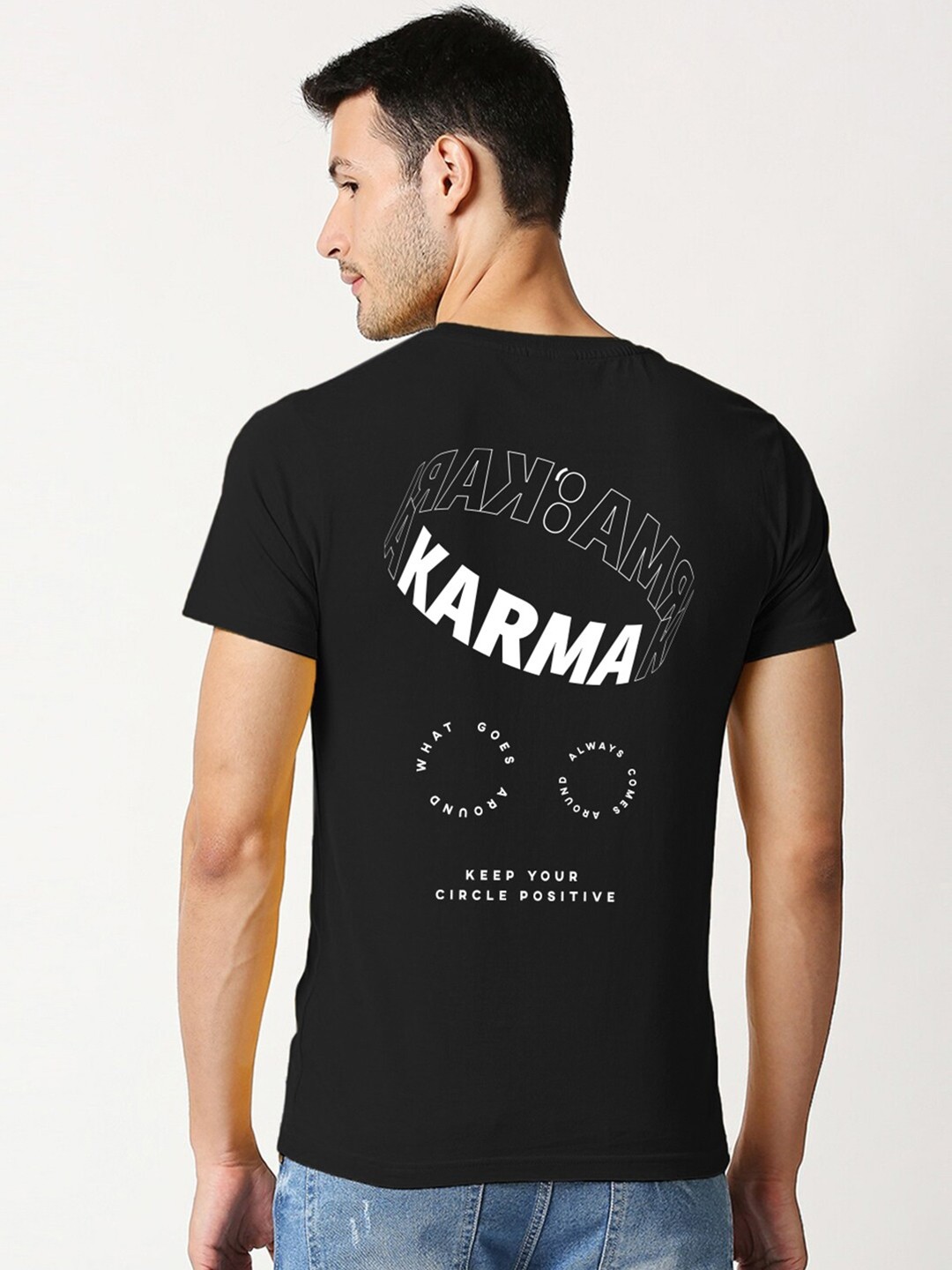 

Bewakoof Men Black Typography Printed T-shirt