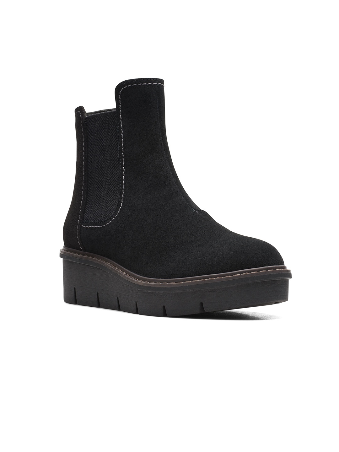 

Clarks Women Black Solid Regular Boots