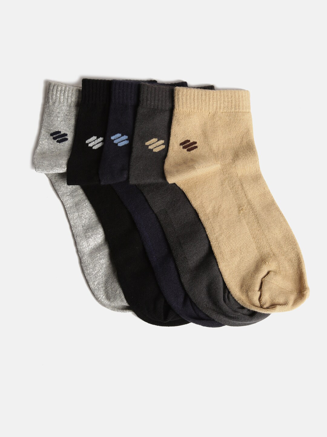 

ONN Men Pack Of 5 Ankle-Length Socks, Grey