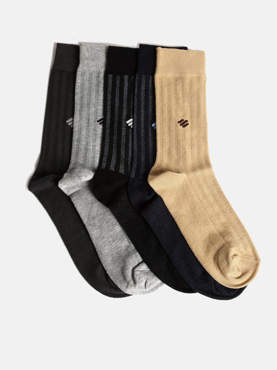 

ONN Men Pack of 5 Cotton Ankle-Length Socks, Assorted