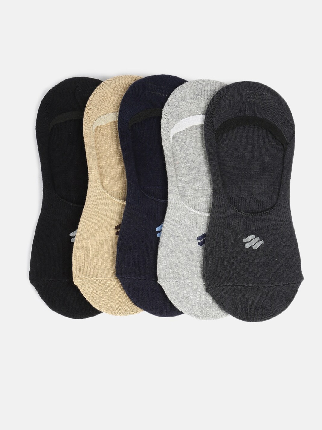 

ONN Men Pack of 5 Cotton No-Show Socks, Assorted