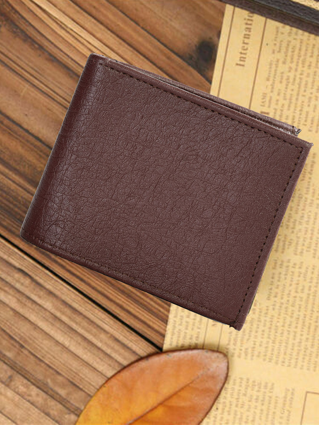 

Kastner Men PU Two Fold Wallet, Brown