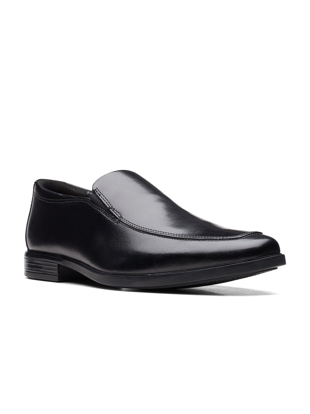 

Clarks Men Black Solid Leather Slip On Shoes