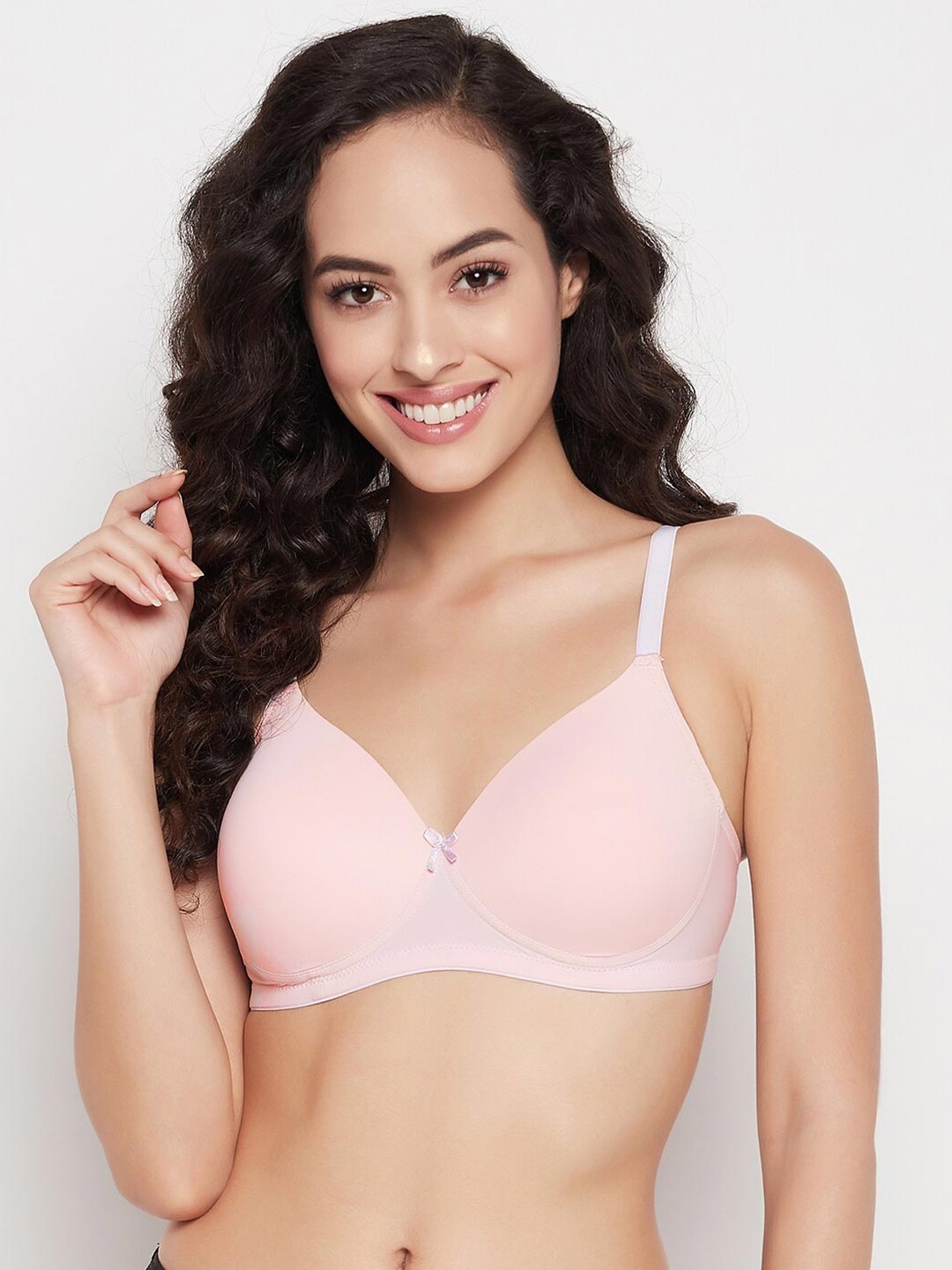 

Clovia Pink Floral Bra Lightly Padded