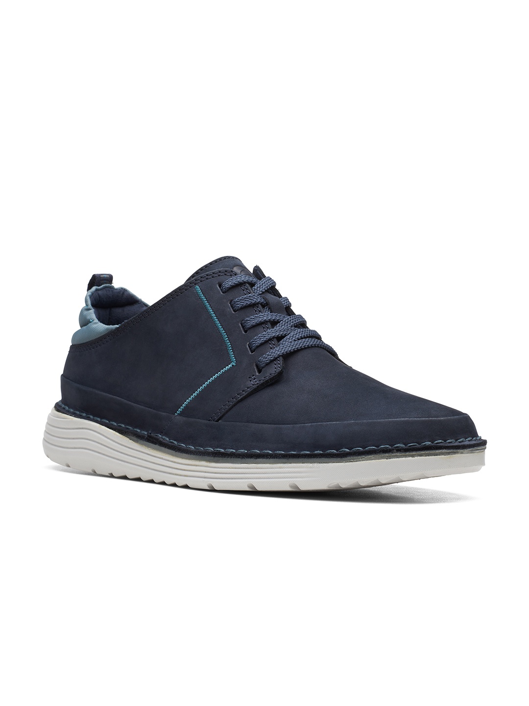 

Clarks Men Navy Blue Nubuck Sneakers