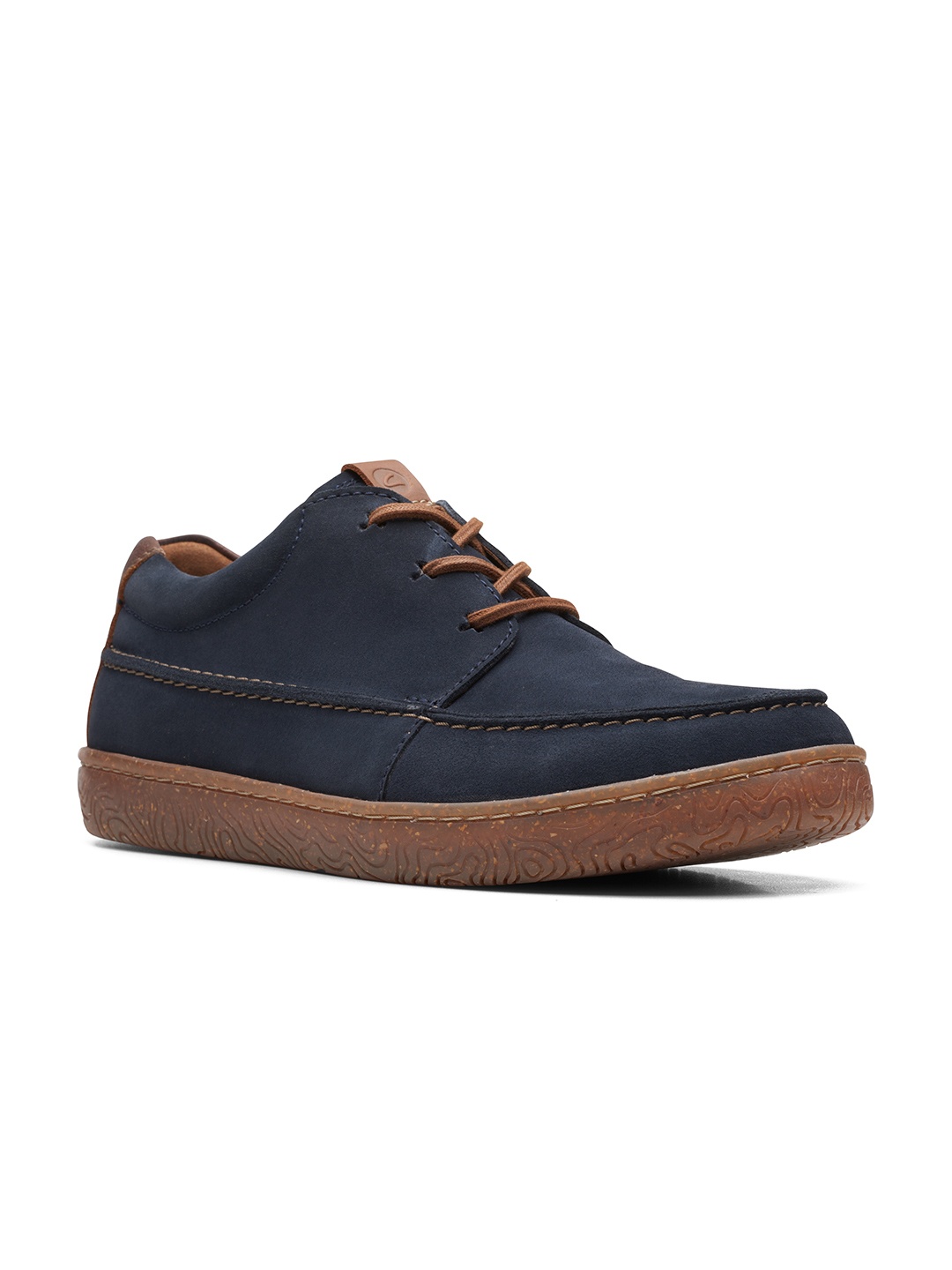 

Clarks Men Navy Blue Suede Sneakers