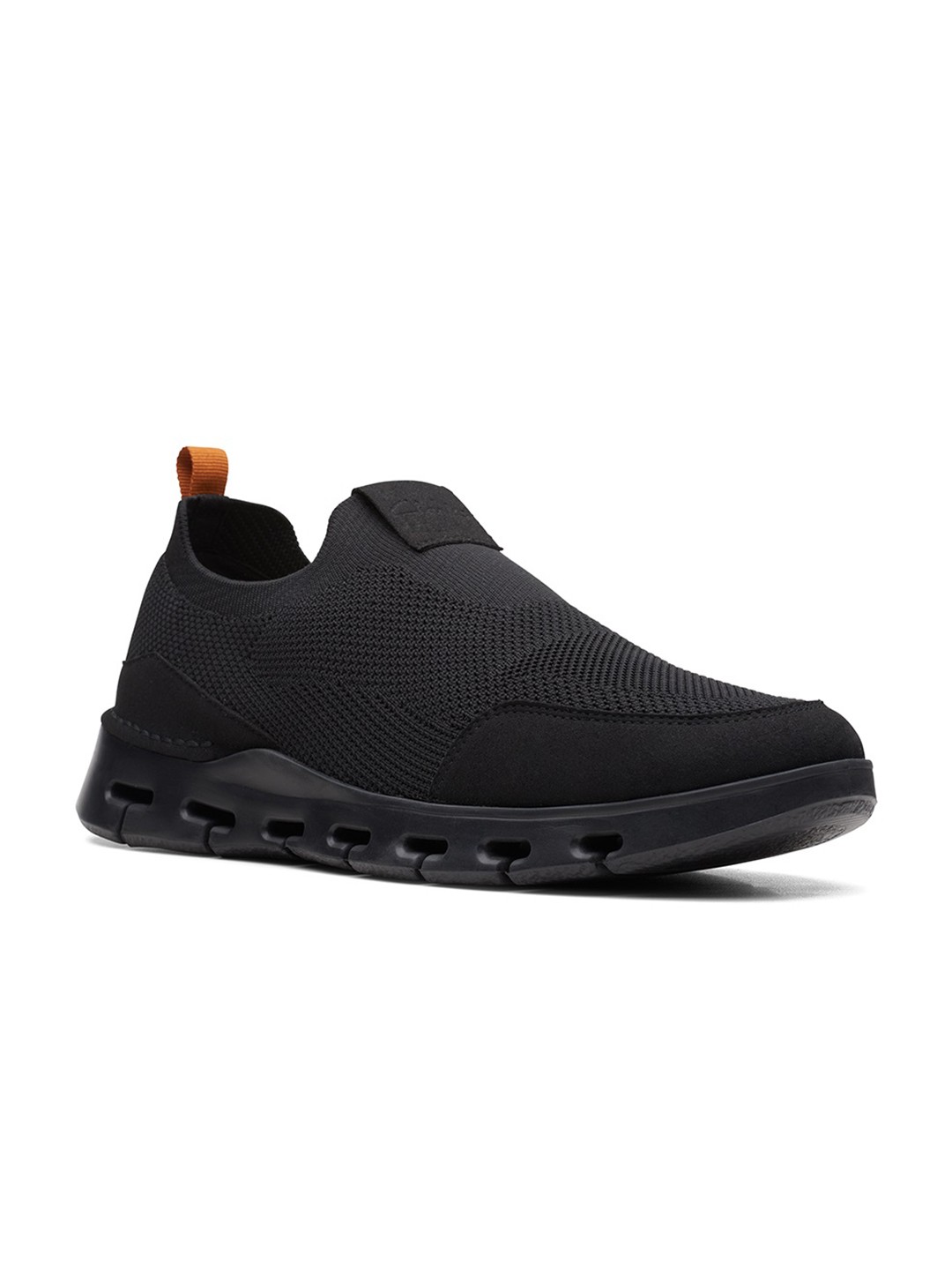 

Clarks Men Black Woven Design Slip-On Sneakers