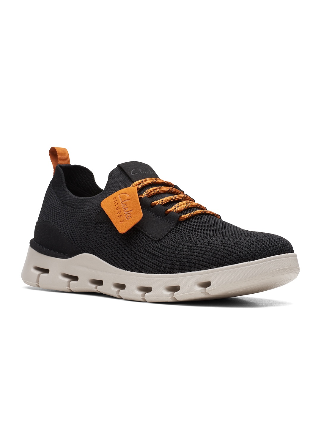 

Clarks Men Black Woven Design Sneakers