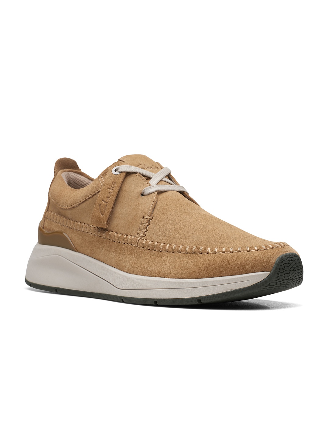 

Clarks Men Brown Suede Sneakers