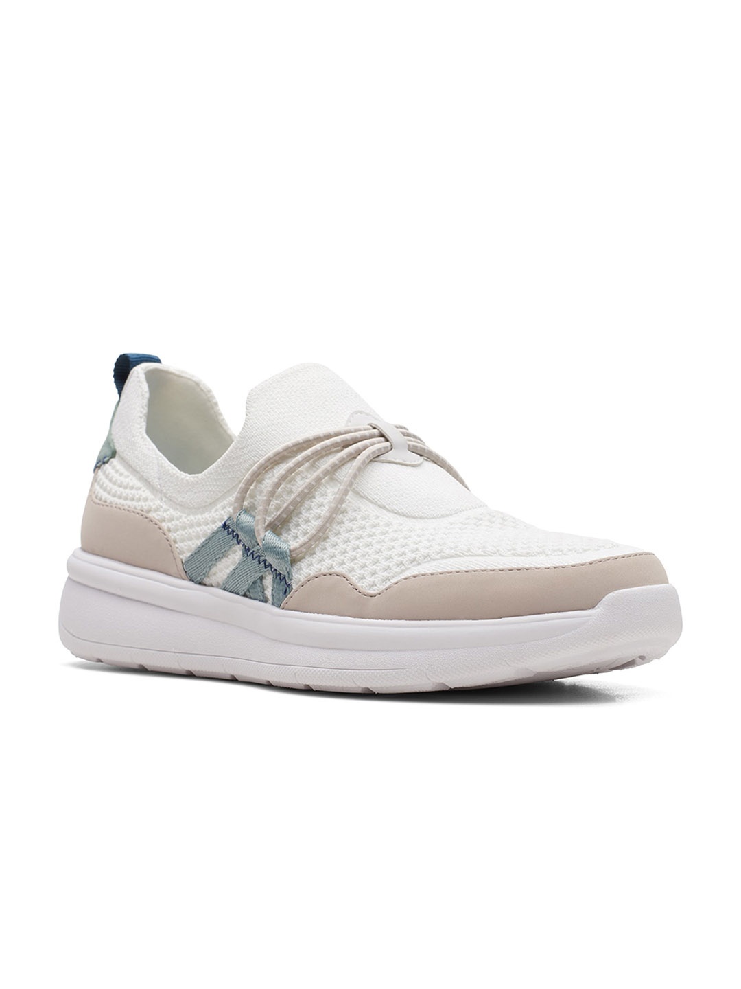 

Clarks Women White Colourblocked Sneakers