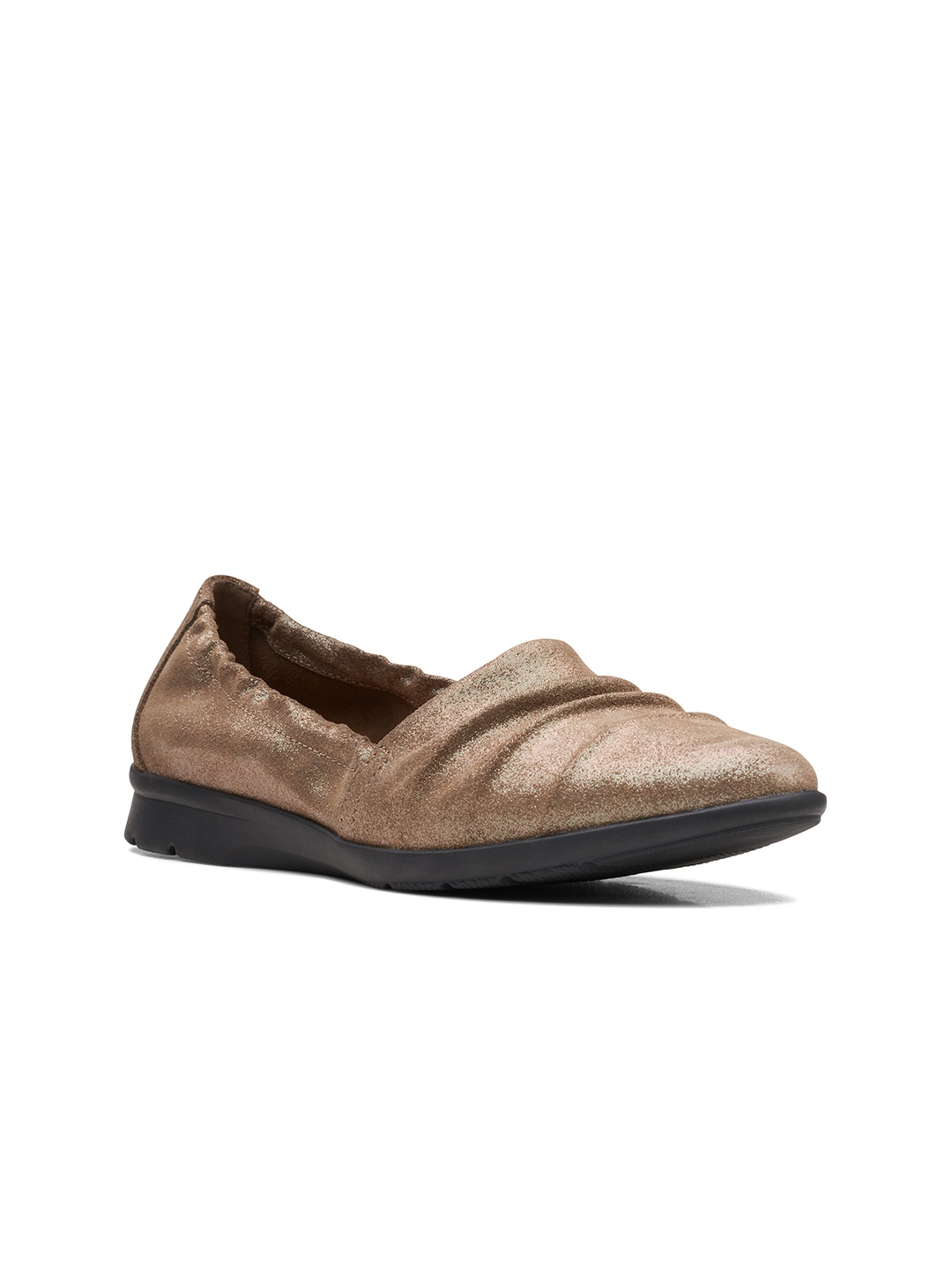 

Clarks Women Grey Suede Slip-On Sneakers
