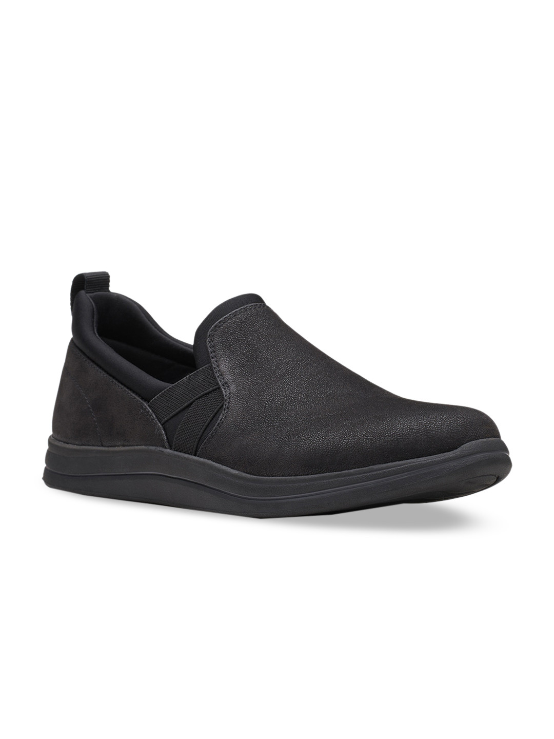 

Clarks Women Black Slip-On Sneakers
