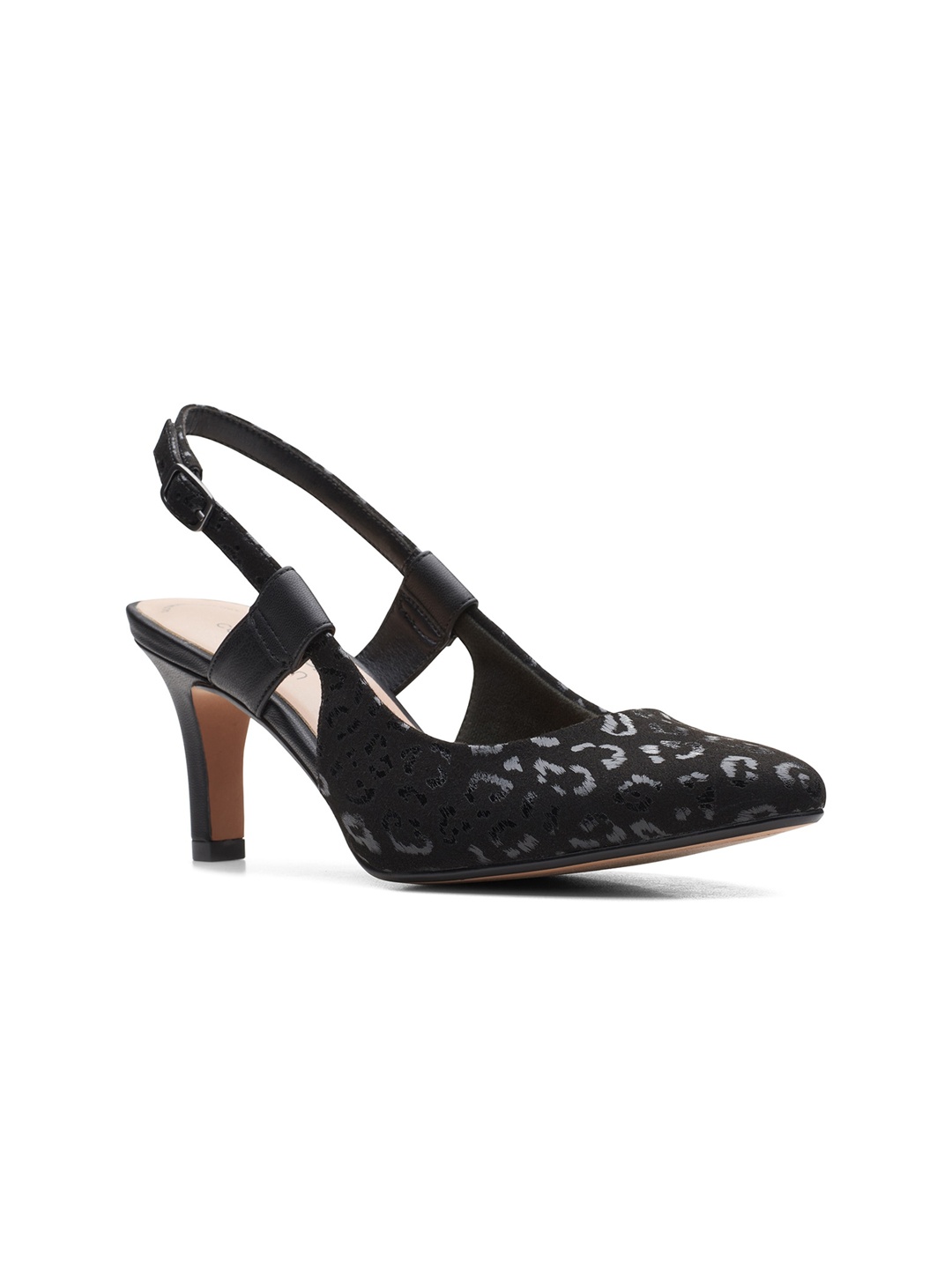 

Clarks Black Pumps with Laser Cuts