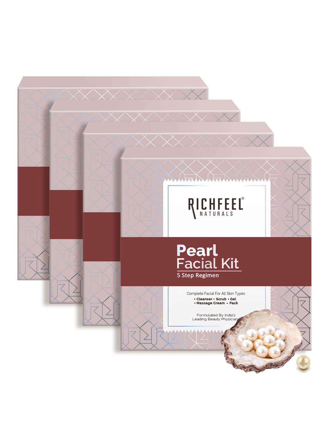 

Richfeel Set Of 4 White Pearl Facial Kit