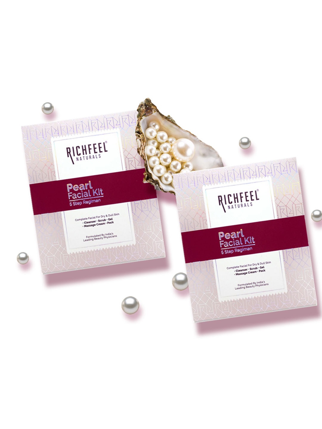 

Richfeel Pack of 2 White Pearl Facial Kit 5x6g