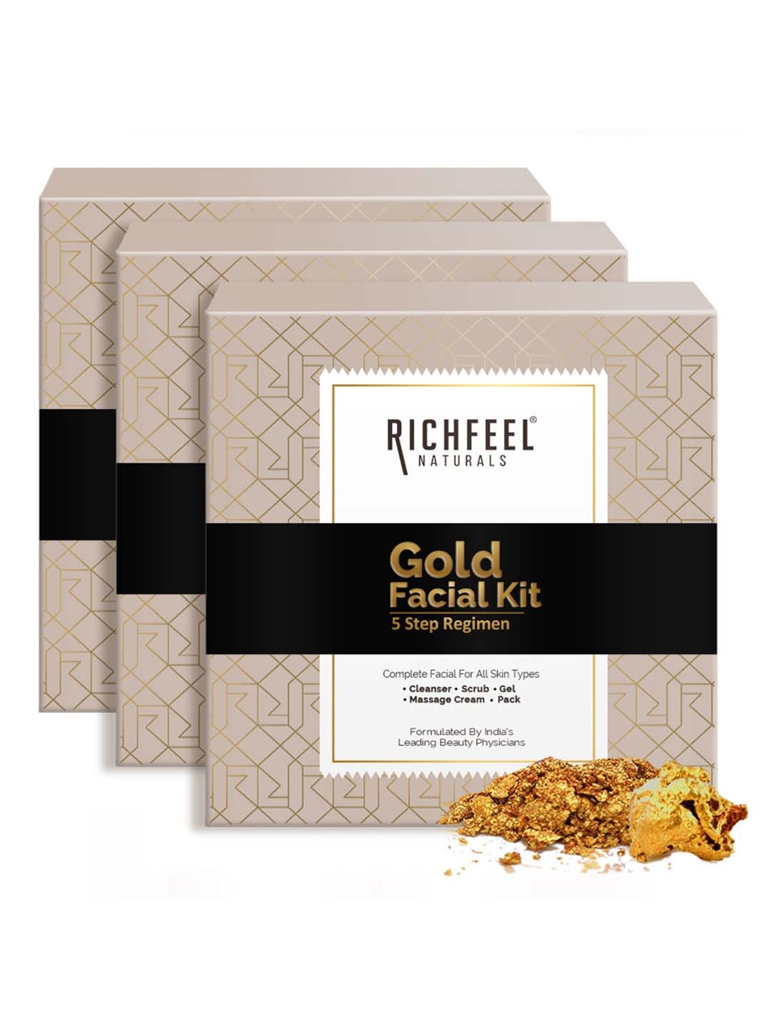 

Richfeel Pack of 3 White Gold Facial Kit