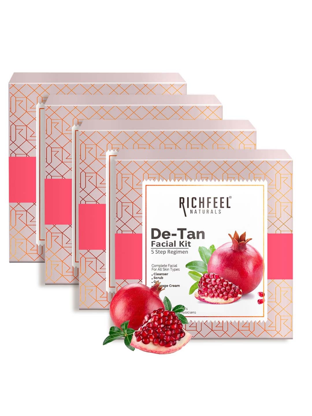 

Richfeel Set Of 2 De-Tan Facial Kit, White