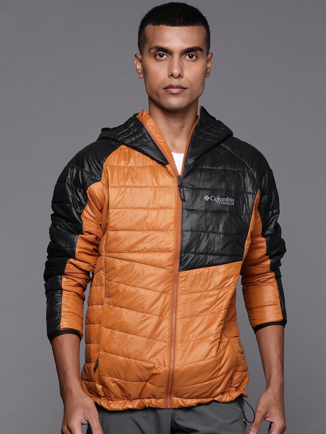 

Columbia Men Colourblocked Omni Heat Infinity Padded Jacket, Orange