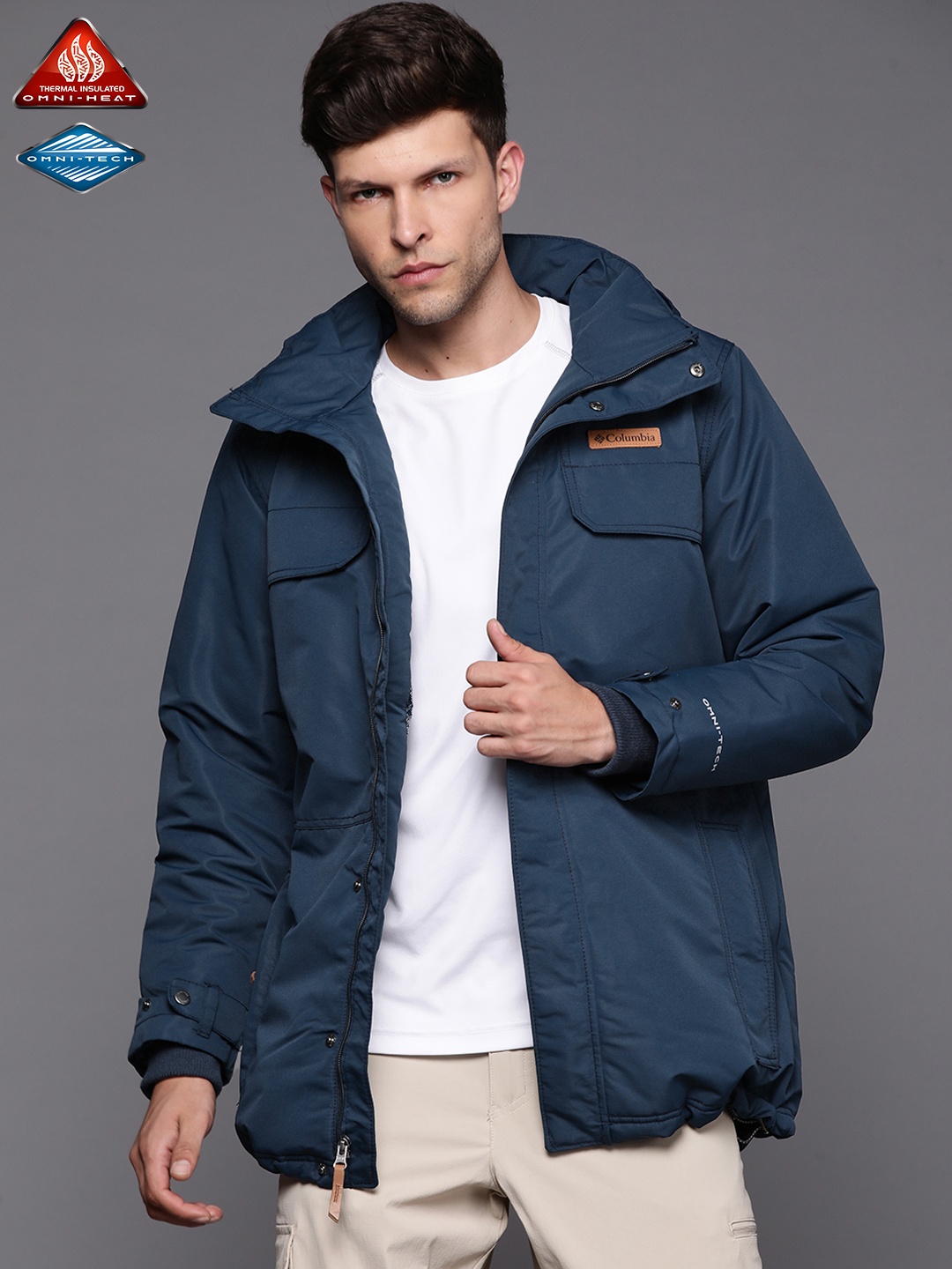 

Columbia Men Blue Outdoor Parka Jacket