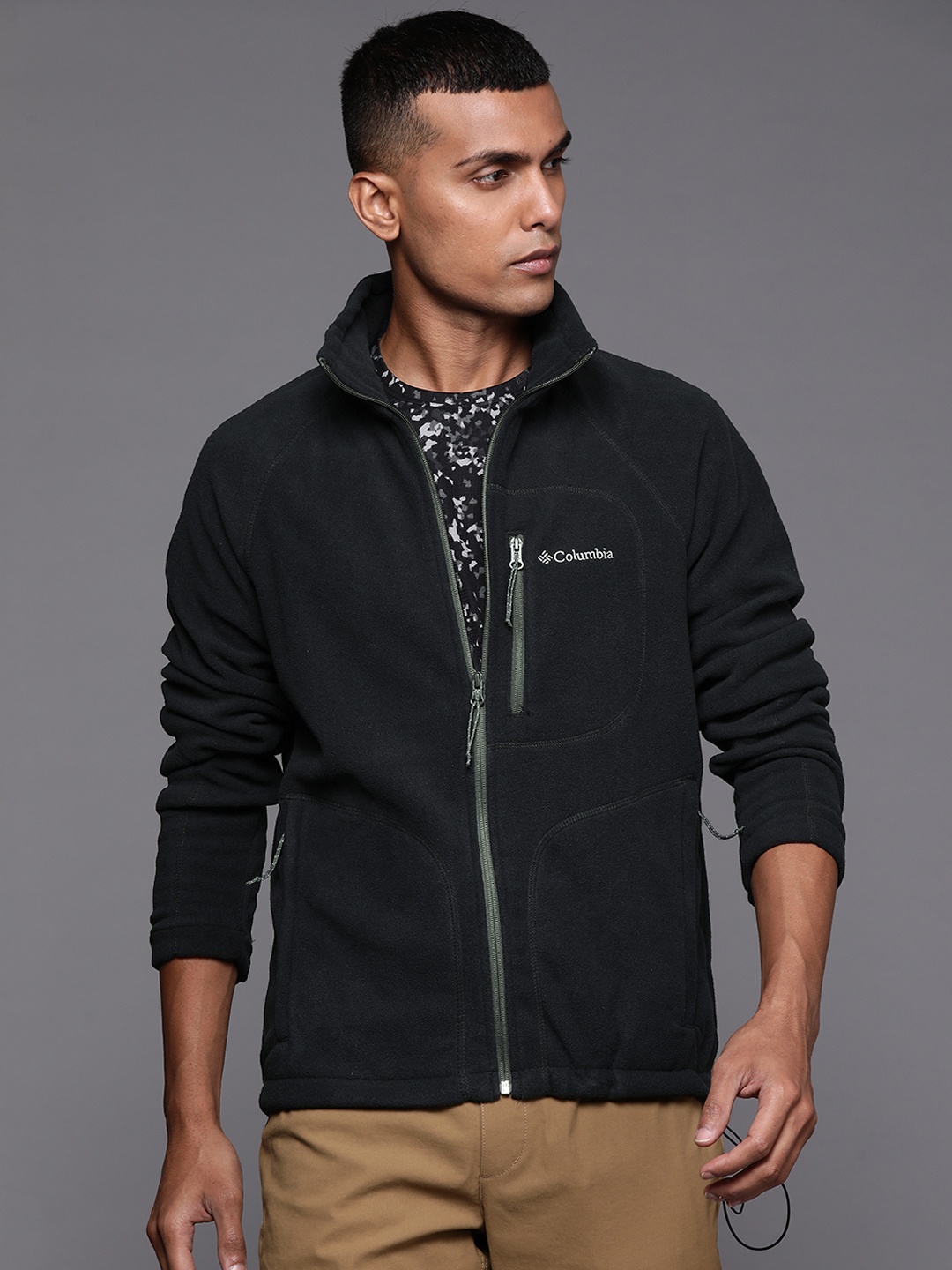 

Columbia Men Black Outdoor Omni Heat Infinity Sporty Jacket