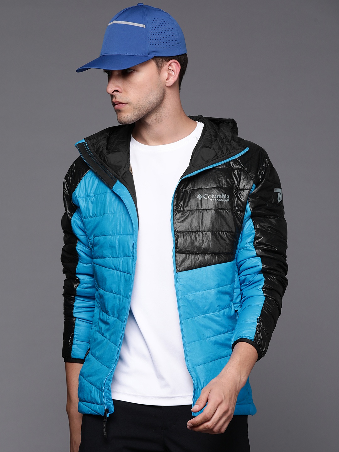 

Columbia Men Colourblocked Padded Jacket, Blue
