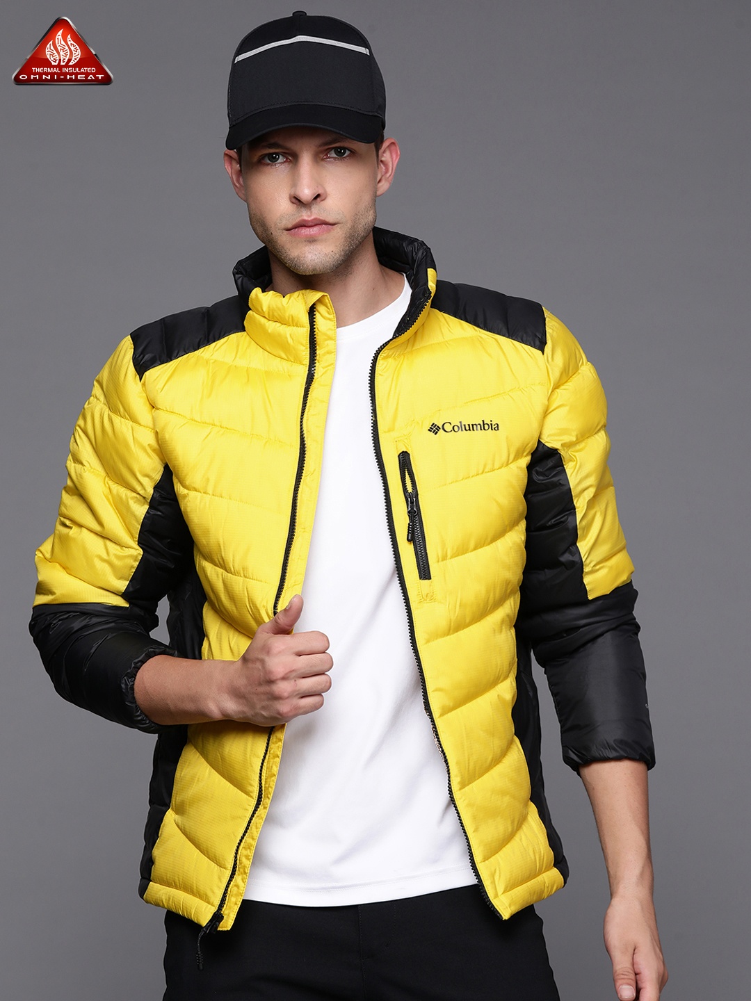 

Columbia Men Solid Padded Jacket, Yellow