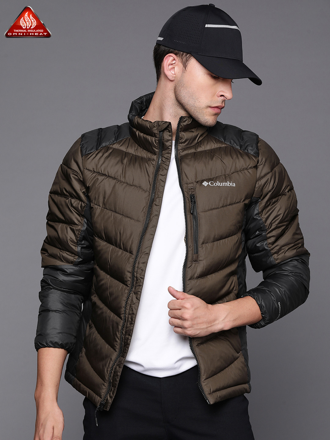 

Columbia Men Solid Padded Jacket, Brown