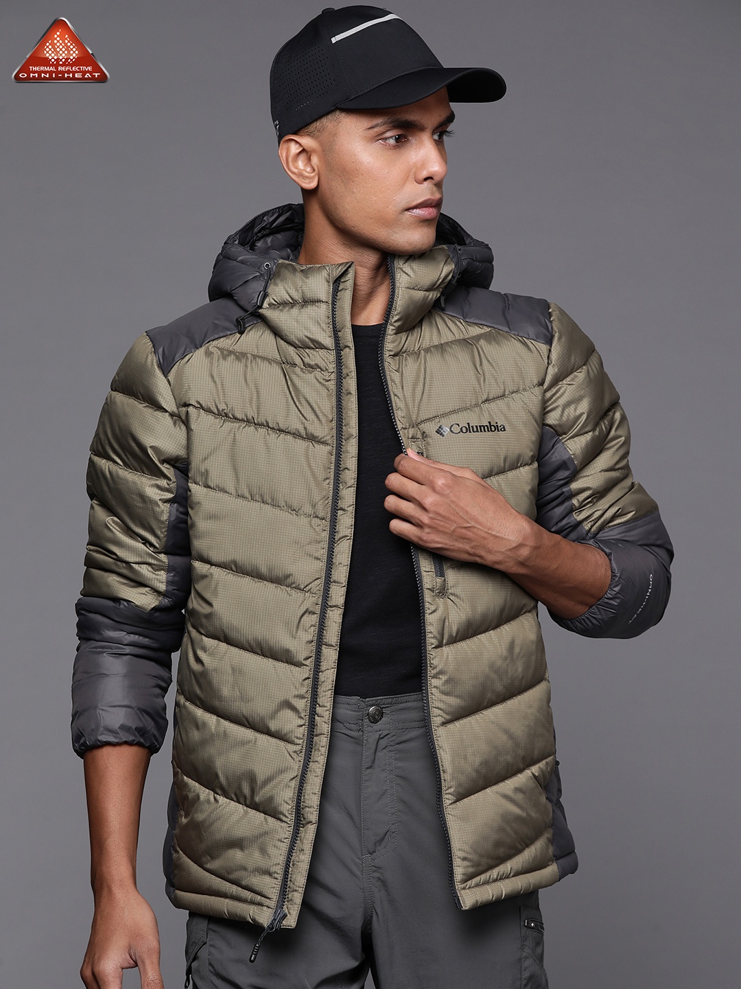 

Columbia Men Solid Outdoor Padded Jacket, Green