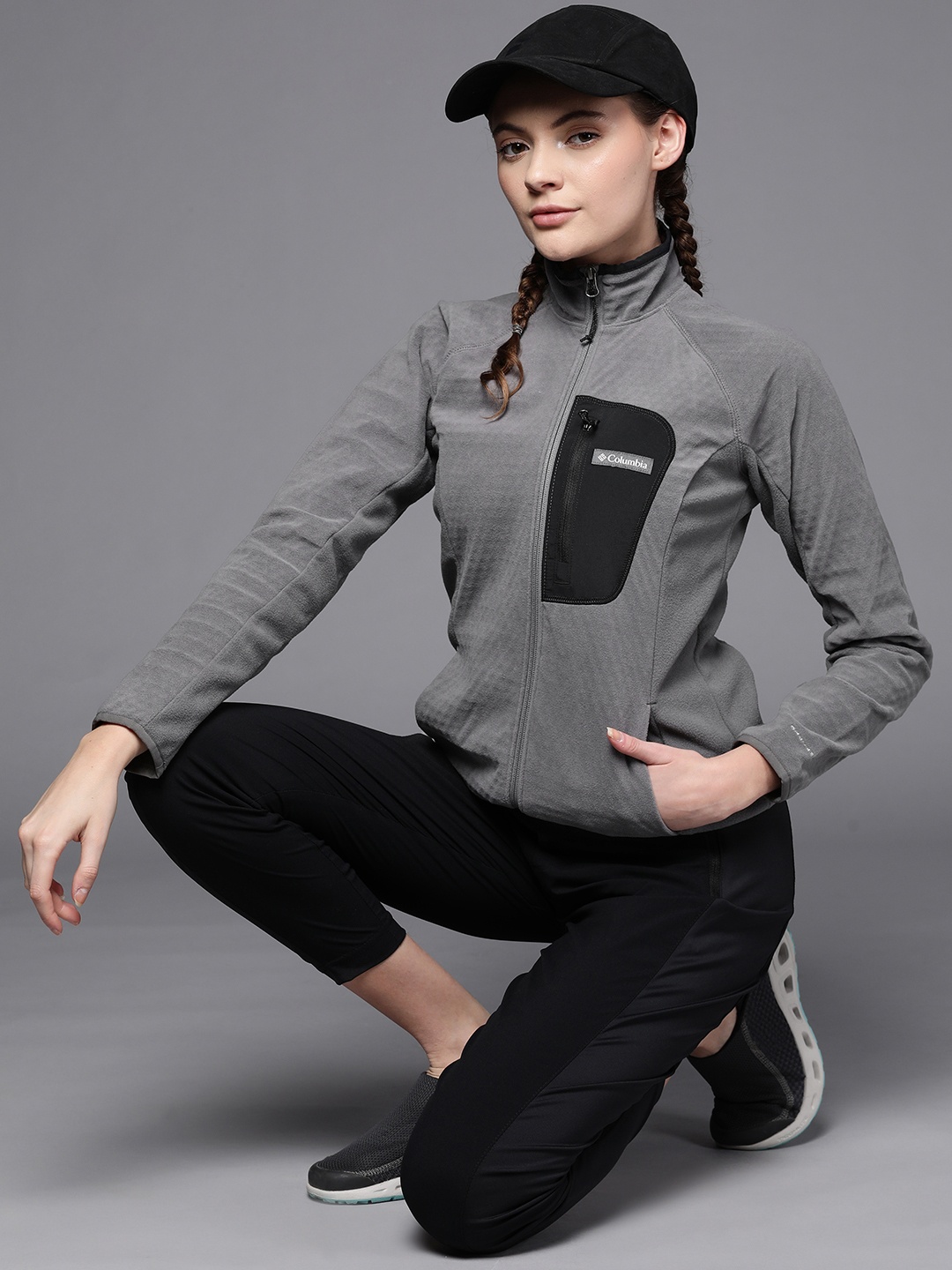 

Columbia Women Solid Outdoor Sporty Jacket, Grey