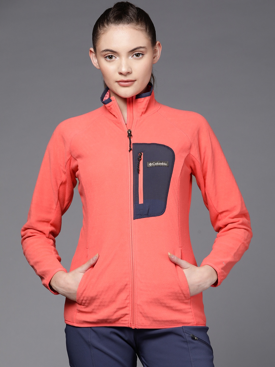 

Columbia Women Solid Outdoor Omni Heat Infinity Sporty Jacket, Pink