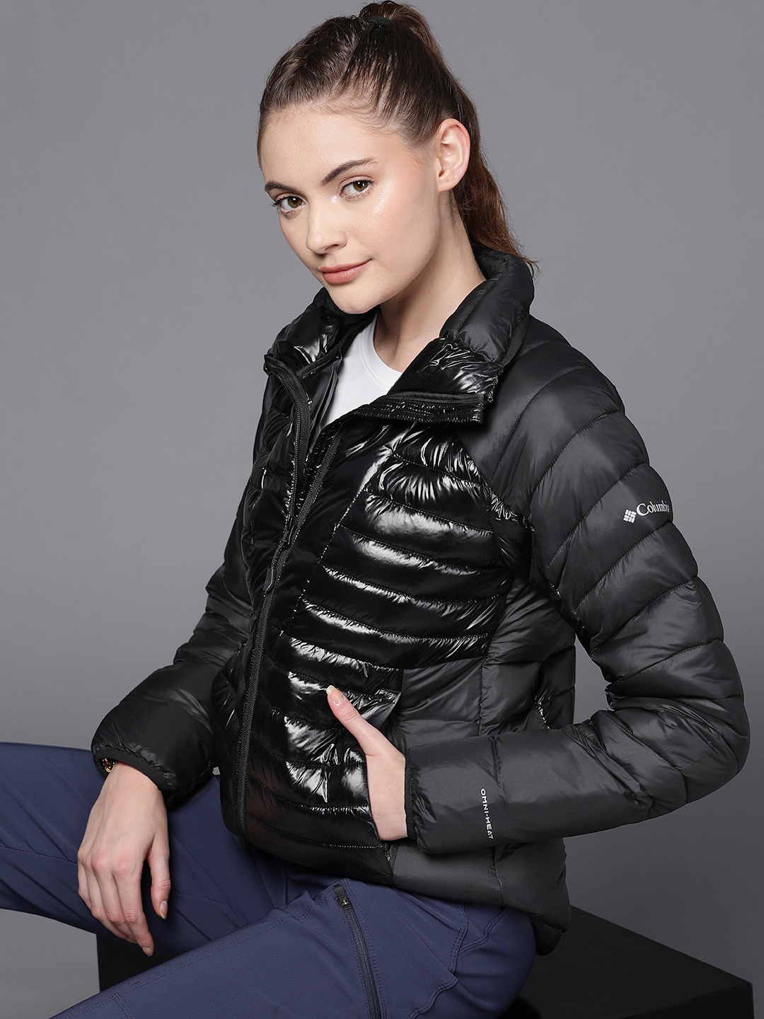 

Columbia Women Solid Omni Heat Infinity Padded Jacket, Black