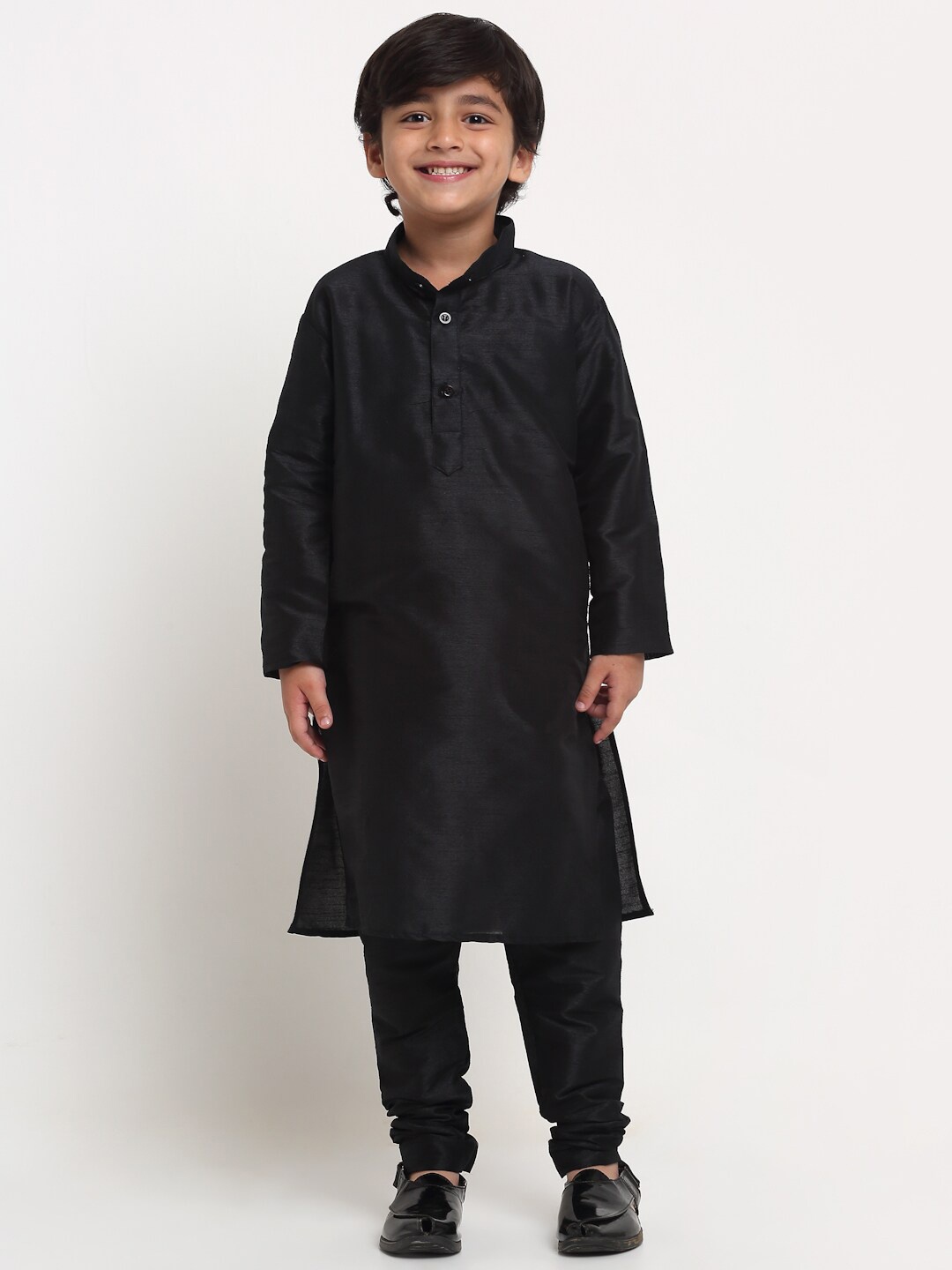 

Benstoke Boys Black Kurta with Churidar