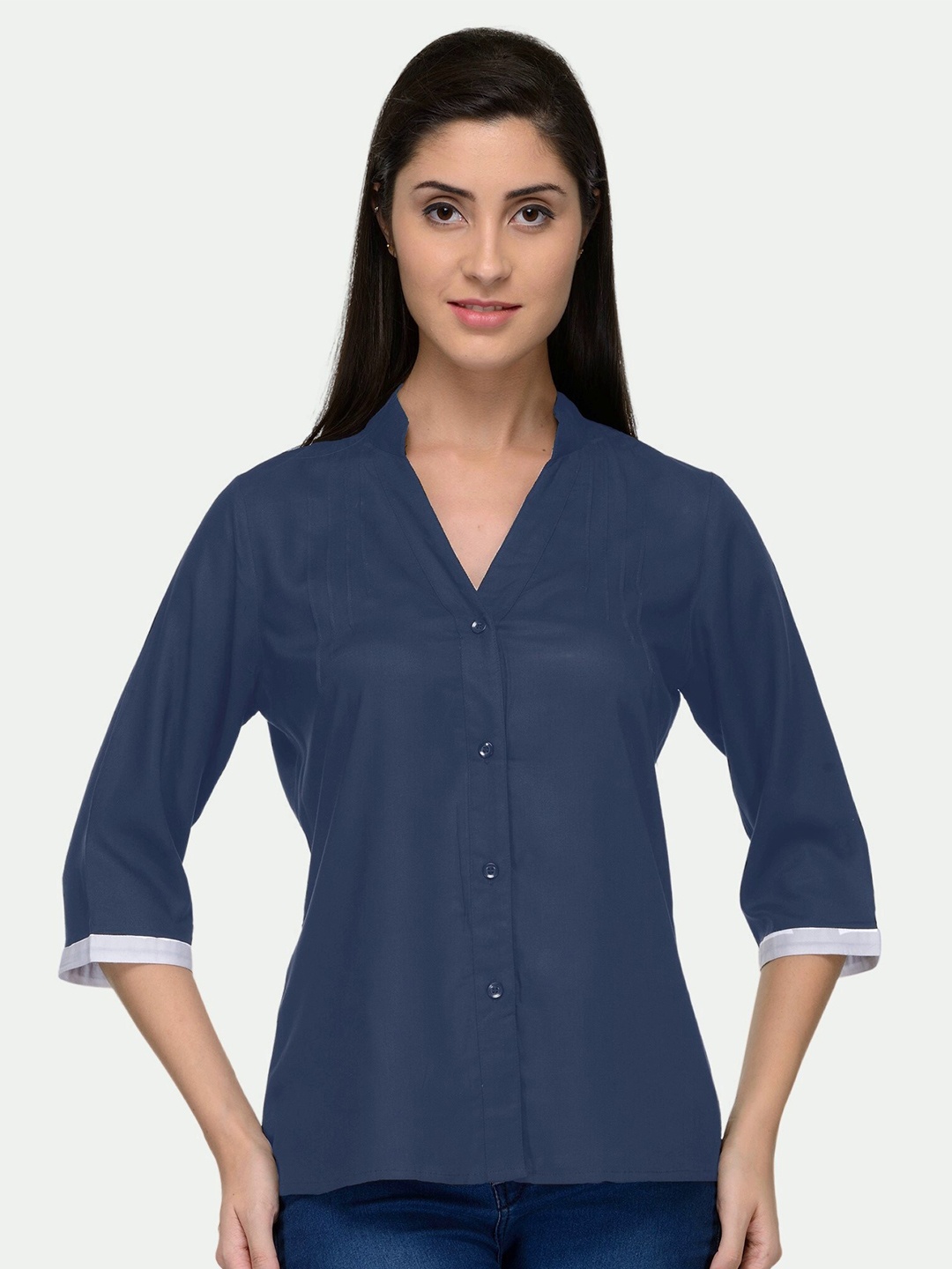 

PATRORNA Women Grey Comfort Casual Shirt
